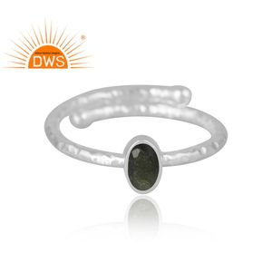 Best Selling 925 Sterling Silver Natural Gold Sheen <b>Obsidian</b> Gemstone Ring Custom <b>Jewelry</b> For Women Gift For Her - Product Image 3