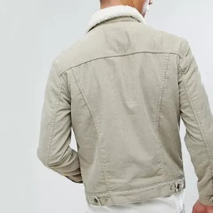 Veste d'hiver en denim Sherpa Trucker avec doublure en polaire berbère imperméable et coupe-vent - Product Image 4