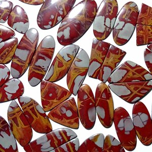 Natural Noreena Jasper Cabochon Pair Quartz Gemstone for Pendant Necklace Jewelry Making - Product Image 4