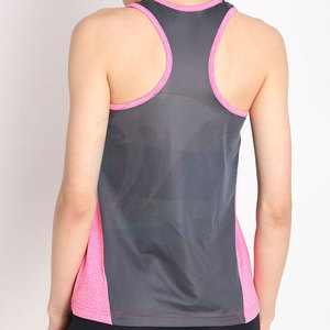 Camiseta sin mangas cómoda y transpirable de algodón/poliéster de 140 g para mujer, ropa deportiva informal, en stock - Product Image 3