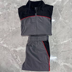 Survêtement pour homme en nylon imperméable léger avec logo personnalisé, coupe-vent, ensemble de survêtement en nylon pour l'extérieur - Product Image 6