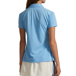 Polo pour femme le plus vendu, manches courtes, coupe ajustée, col classique, haut décontracté de golf, couleurs et tailles personnalisables, logo OEM, vente en gros - Product Image 2