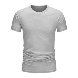 T-shirt d'été en coton pour homme, coupe ajustée, noir, manches courtes, confortable, décontracté, col rond, haut, vêtements pour homme 2026 - Product Image 1