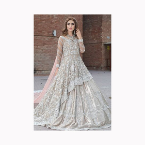 Lehenga choli ขายดีที่สุดลำดับ9มม. พร้อมชุดงานแต่งงานของผู้จำหน่ายอินเดียปักด้วยมือ - Product Image 1