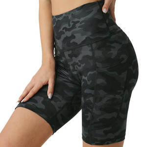 Short de yoga et de gymnastique léger taille haute pour femme Design respirant-en stock pour la course et l'exercice - Product Image 1