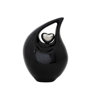 Black Teardrop Cremation <b>Urns</b> <b>for</b> <b>Human</b> <b>Ashes</b> 6.5 Inches High <b>Small</b> <b>Urns</b> <b>for</b> <b>Ashes</b> - Product Image 4