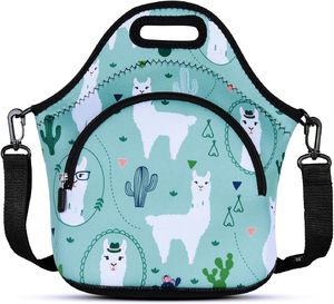 Sac isotherme en néoprène personnalisable par sublimation, imperméable, réutilisable, pliable, pour pique-nique et transport alimentaire - Product Image 1