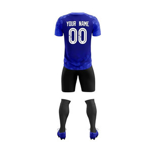 Nouvelle impression sublimation rouge jaune vert bleu blanc uniforme de football ensemble de maillots de football - Product Image 3