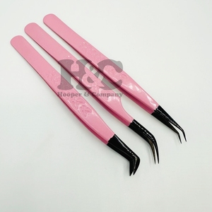 Premium Quality <b>Tweezer</b> Mink Pink Butterfly Eyelash <b>Tweezers</b> Sustainable Stainless Steel Private Logo Lash <b>Tweezer</b> - Product Image 4
