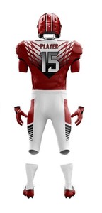 Uniformes de fútbol juvenil de alta calidad Ropa deportiva americana hecha a medida Técnicas impresas de manga corta Su propio diseño - Product Image 3