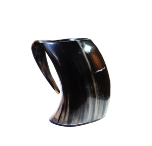 Fabricante y Exportador de Tazas de Cuerno de Búfalo Grabadas, Taza de Cuerno de Búfalo Natural en Oferta - Product Image 1