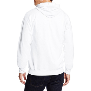 Sudaderas de moda para mujeres y hombres Sudaderas con cremallera teñidas en blanco sólido con cordón para invierno - Product Image 5