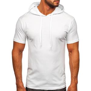 Nueva camiseta de gimnasio con capucha para hombre Camiseta de moda de color personalizado azul marino transpirable con OEM WS INTERNATIONAL - Product Image 6