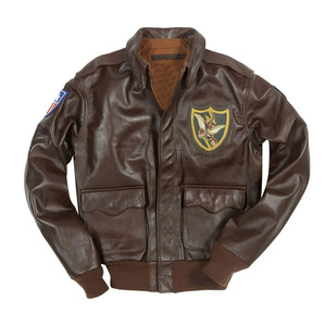 Chaqueta de Cuero Bomber para Hombre, Personalizable, Multi-etiqueta, para Invierno, Transpirable, Ecológica, de Alta Calidad, para Exteriores, Lista para Enviar - Product Image 2