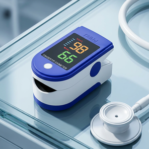 Oxymètre de pouls au doigt, moniteur de saturation en oxygène du sang, moniteur de fréquence cardiaque, oxymètre LED - Product Image 1