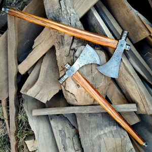 Fabricante de hacha con mango de madera de alta calidad, hacha para exteriores hecha a mano de Pakistán, proveedor de borde afilado, hacha de acero forjado de Pakistán - Product Image 5