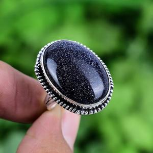 Anillo de regalo de boda de moda de la mejor calidad Natural estampado 925 joyería de plata de ley 925 piedra preciosa hecha a mano anillo giratorio de piedra solar - Product Image 4