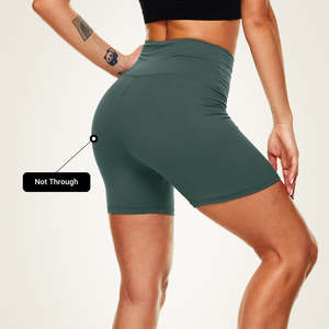 Short de gym grande taille en tissu et imprimé personnalisé pour femmes leggings de motard pour adultes pantalons de yoga pour femmes - Product Image 6