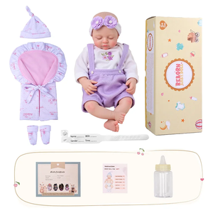 Babeside Liors 12 inç <span class=keywords><strong>Mini</strong></span> tam vücut silikon yeniden doğmuş bebekler gerçekçi uyku yenidoğan kız yumuşak oyuncak dokunmatik - Product Image 6