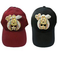 Nombre personalizado número fila Shriners gorras con joyas diamantes de imitación bordado moda ligero hiedra sombreros
