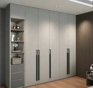 <span class=keywords><strong>ตู้</strong></span><span class=keywords><strong>เสื้อผ้า</strong></span>สีขาวเงาแบบกำหนดเองพร้อมบาน<span class=keywords><strong>เลื่อน</strong></span> ชั้นวางปรับได้ และราวแขวนสำหรับจัดระเบียบห้องนอน - Product Image 2