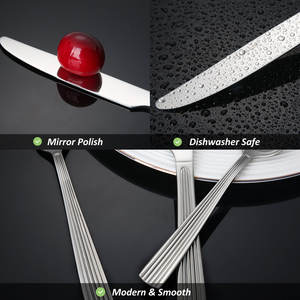 Juego de cubiertos de acero inoxidable con espejo de primera calidad Colección de utensilios de comedor Estilo con espejo Calidad de gama alta a un precio razonable - Product Image 4