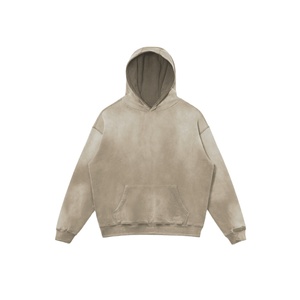 เสื้อฮู้ดดี้ทรงบ็อกซี่แบบหนาพิเศษ 460 กรัม ผ้าคอตตอนพรีเมียม ทรงโอเวอร์ไซส์ สไตล์สตรีทแวร์สุดเทรนดี้ สำหรับฤดูหนาว แบบยูนิเซ็กส์ สีดัสต์เฟด - Product Image 1