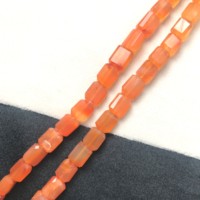 Perles octogonales à facettes en cornaline 100% naturelle certifiée IGI, 10x8x5mm, qualité AA, feu orange, pierres précieuses en vrac Vivaaz Gems