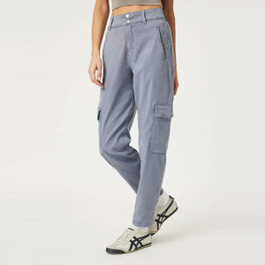 Pantalones Cargo de Invierno para Mujer, Estilo Casual, Color Sólido, Frente Plano, Elásticos, Transpirables, con Múltiples Bolsillos, para un Estilo de Vida Activo - Product Image 3