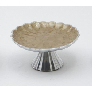 Soporte de pastel de boda personalizado tamaño mediano con cubiertos elegantes diseño clásico de aluminio para soporte de servicio de chocolate de La India - Product Image 2