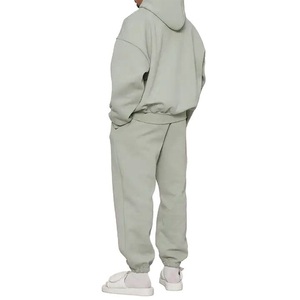 Customized Cotton Fleece Blank Tracksuit <b>Oversized</b> Baggy Casual <b>Joggers</b> Suit Sweat Suits for Men - Product Image 5