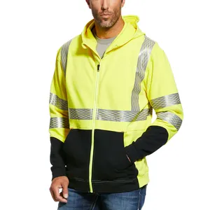 Toptan profesyonel nefes özel Logo baskı güvenlik giyim yol iş elbisesi hi-vis-eldiven tarafından ceketler Al Faraj