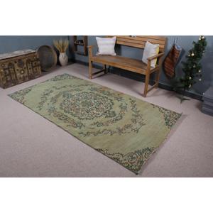 Tapis turc 4,3x8,2 pi (130x251 cm), tapis vintage vert sud-ouest - Product Image 1