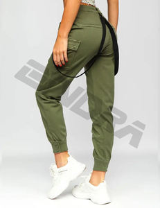 2024 Premium personnalisé femmes taille moyenne pantalons de survêtement décontractés Jogging blanc Track Cargo pantalon avec poches Premium - Product Image 2