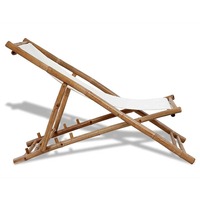 Chaises pliantes d'extérieur en bois vente en gros bon marché chaise pliable en bois de bambou pour la plage et la piscine