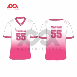 Short Sleeve <b>V</b>-<b>Neck</b> Sublimated American Football Jersey Breathable Youth Adult Club Football Uniforms Plus Sizes Summer Season - Product Image 1