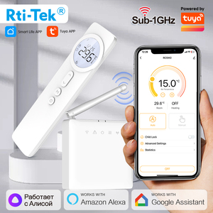 Thermostat intelligent TUYA Wi-Fi 2,4 GHz moderne pour système de chauffage par le sol, chaudière à gaz avec commande vocale Alexa <span class=keywords><strong>Google</strong></span> 200m - Product Image 2