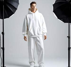 Sweat-shirts et survêtements vintage pour hommes, en molleton français épais de qualité supérieure, 420 GSM, 100% coton, dernier design 2026 - Product Image 4