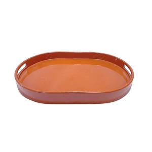 Bandeja de laca brillante ovalada seleccionada superior Bandeja de servicio de laca transparente para Decoración de mesa - Product Image 5