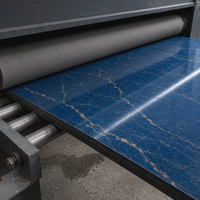 Film de protection de surface PE bleu indien, directement de l'usine, pour l'industrie et les panneaux de pierre reconstituée pour comptoirs en quartz et surfaces solides