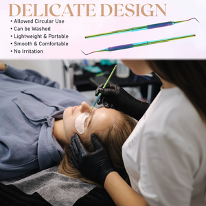 Outil de Perm de levage de cils de beauté les mieux notés en acier inoxydable double face poignée antidérapante 16cm séparant les cils tiges de Perming bâton de cils - Product Image 6