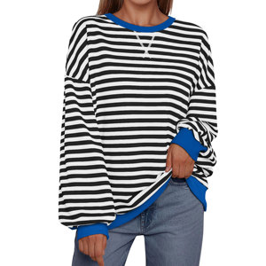 Sweat-shirt surdimensionné personnalisé pour femmes, automne-hiver, col rond, manches longues, sweat-shirts 100% coton molletonné, streetwear Y2K - Product Image 1