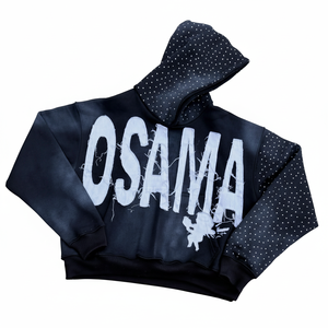 Sudadera con Capucha y Cremallera para Hombre, Estilo Profesional, con Pedrería y Bordado Desgastado, Calidad Superior, 100% Algodón, Cómoda y Adecuada - Product Image 3