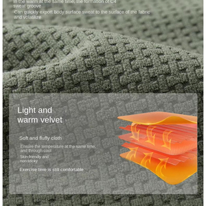 เสื้อกั๊กผ้าแคนวาสบุขนแกะสำหรับฤดูใบไม้ร่วงและฤดูหนาว 男女兼用 กันลม กันน้ำ มีซิปเต็มตัว สวมใส่สบาย อุ่นสบาย - Product Image 6