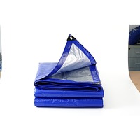 Bâche en PE imperméable, bâche en polyéthylène, couverture résistante avec œillets renforcés pour la construction, l'agriculture, le camping