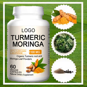 Novo Microingredients Organic Moringa Folha Turmeric C3 Complex 1000mg 5000mg cápsulas curcumina para articulações suporte do cérebro - Product Image 4