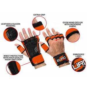 Gants de fitness en néoprène robustes et respirants à demi-doigts pour la musculation en salle de sport, avec support de poignet et grip rembourré - Product Image 6