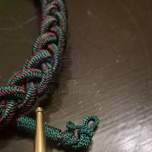 Cordon d'épaule en nylon personnalisable, motif tressé, boucle auto-agrippante en polyester durable, service OEM pour usage cérémoniel/formel - Product Image 5