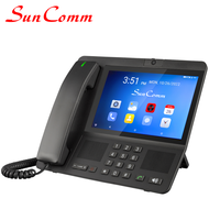 Téléphone Fixe Sans Fil SunComm SC-349 Android BT 5.0 4G LTE FWP avec 1 Emplacement pour Carte SIM et Écran TFT IPS de 8,0 Pouces