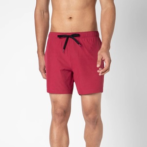 Short de surf pour hommes OEM Classic Beach Canvas Surf Board Shorts Anti-Wrinkle Spandex Fabric Mid Waist Eco-Friendly Wear - Product Image 5